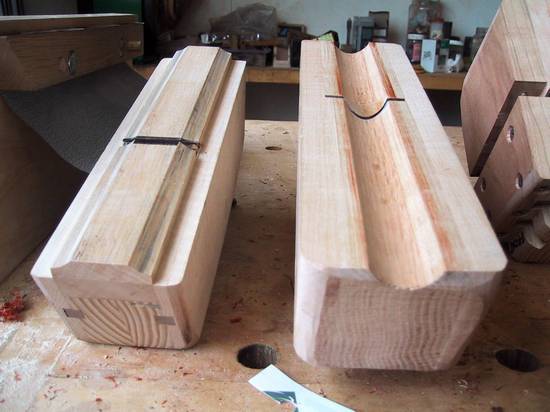 Handmade planes for shaping door frames