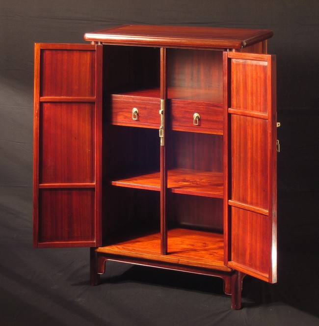 Chinese cabinet interior detail