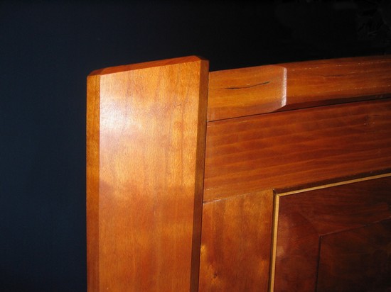 Chinese round corner cabinet under construction