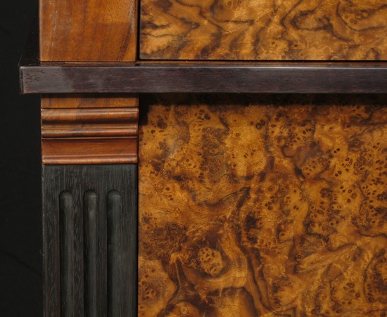 Carving on cabinet side