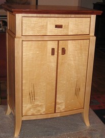 Bowfront cabinet