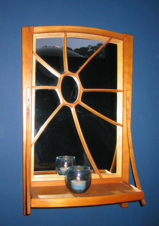 Chinese round corner cabinet under construction