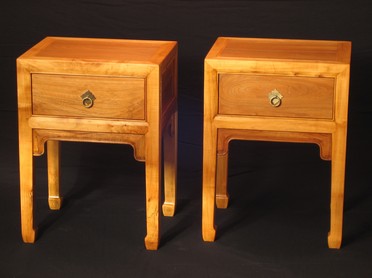 Tables in spalted elm