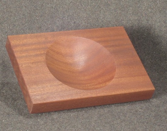 T10 - sapele block with turned bowl